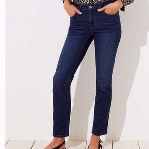 Loft blue denim skinny curvy stretch jeans Size 10